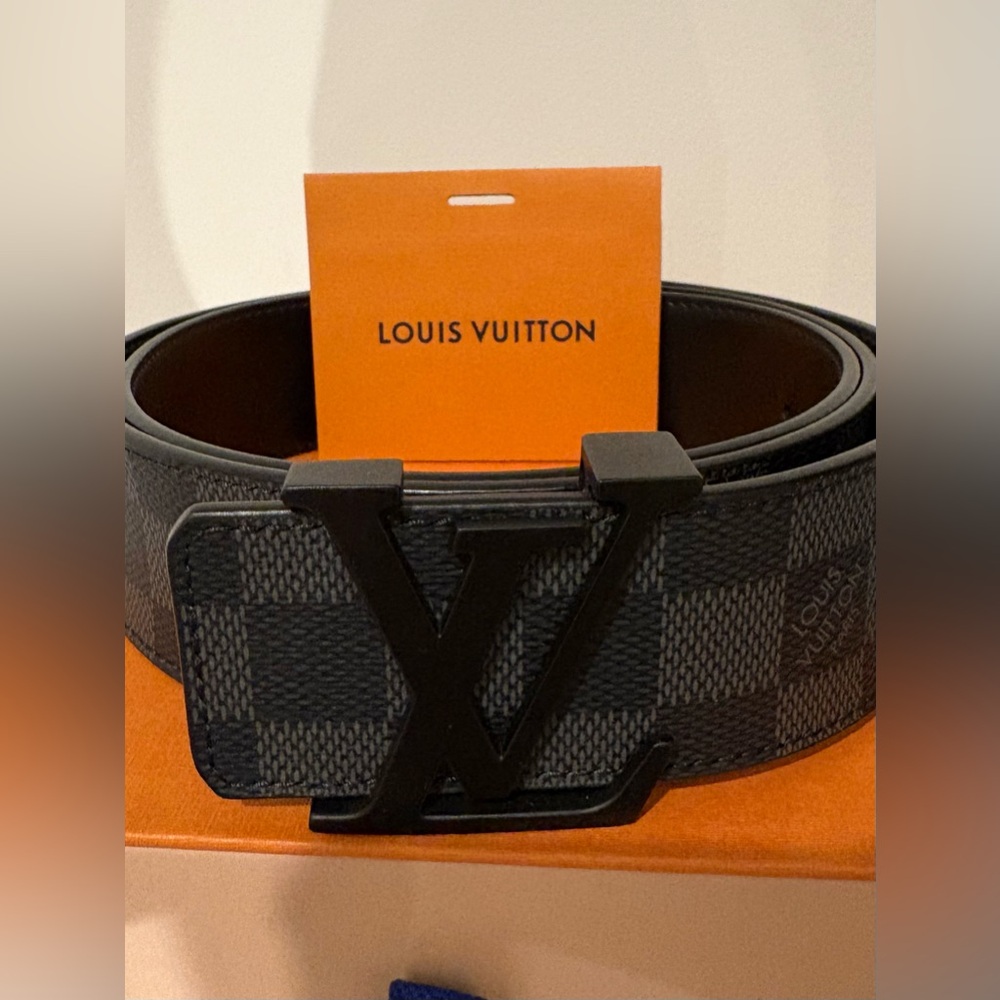 Damier Graphite Black/grey Men’s Belt LV BELT - Picture 8 of 10